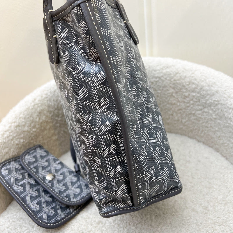 Goyard Mini Anjou in Grey Goyardine Canvas and Leather