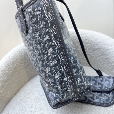 Goyard Mini Anjou in Grey Goyardine Canvas and Leather