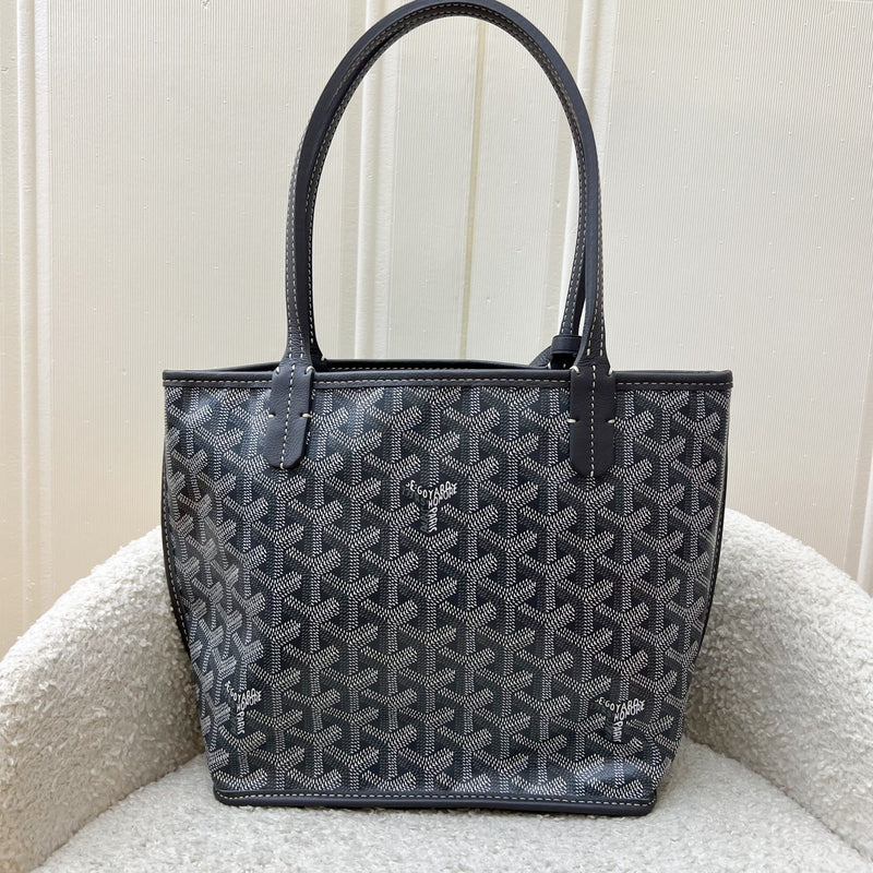 Goyard Mini Anjou in Grey Goyardine Canvas and Leather