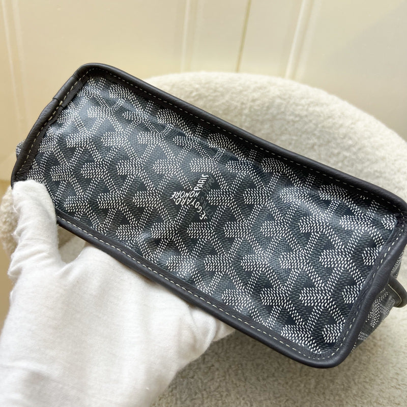 Goyard Mini Anjou in Grey Goyardine Canvas and Leather