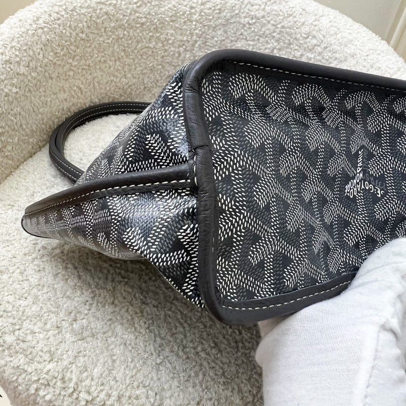 Goyard Mini Anjou in Grey Goyardine Canvas and Leather