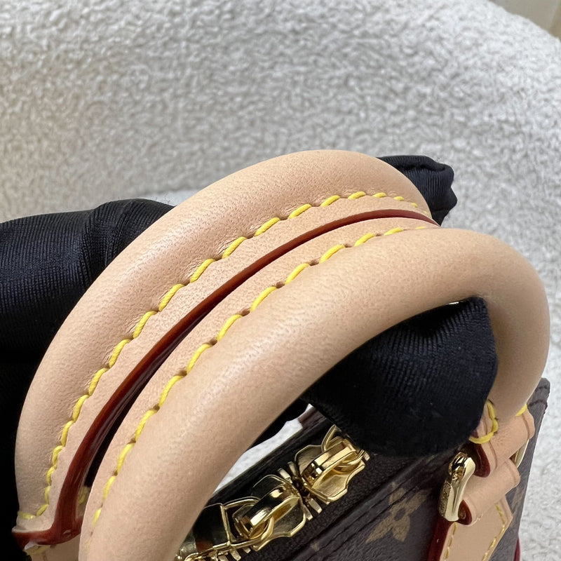 LV x TM Louis Vuitton Murakami Nano Alma with Cherry Motif Monogram Canvas and GHW