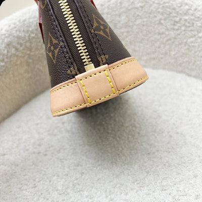 LV x TM Louis Vuitton Murakami Nano Alma with Cherry Motif Monogram Canvas and GHW