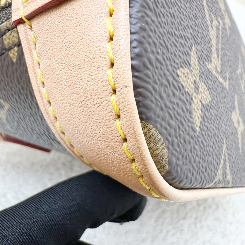 LV x TM Louis Vuitton Murakami Nano Alma with Cherry Motif Monogram Canvas and GHW