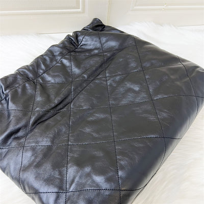 Chanel 22 Medium Hobo Bag in Black Calfskin and SHW