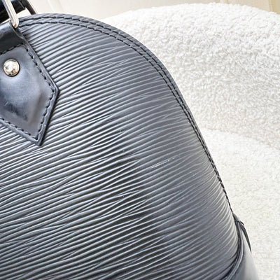 LV Louis Vuitton Alma BB in Black Epi Leather and SHW
