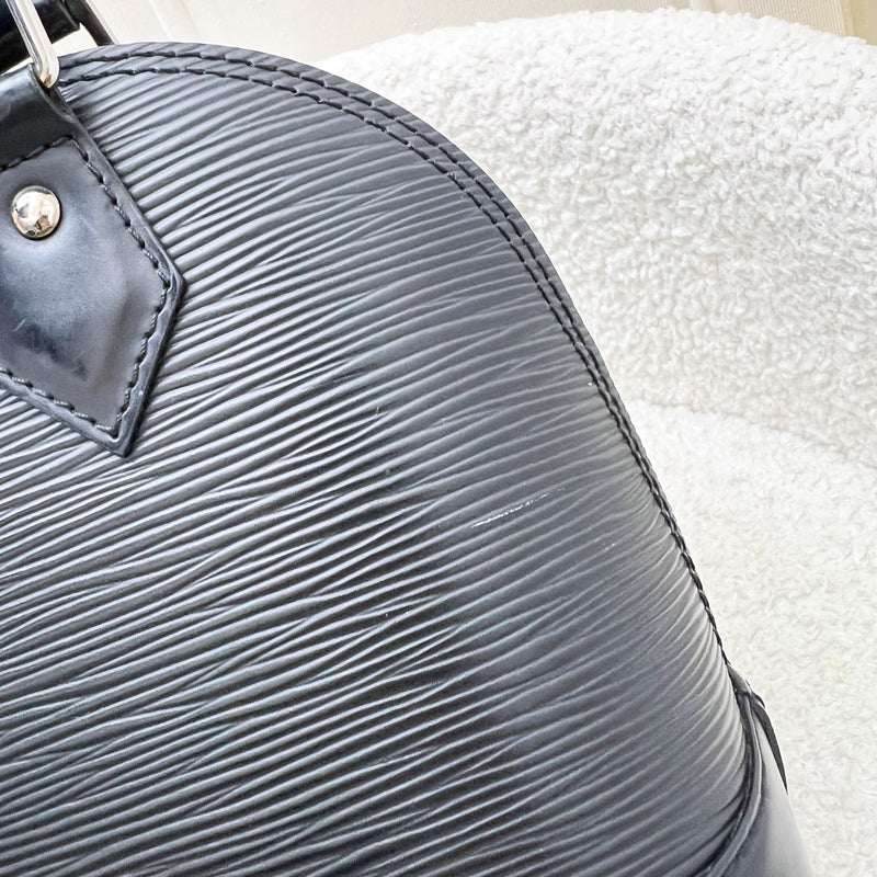 LV Louis Vuitton Alma BB in Black Epi Leather and SHW