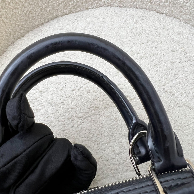 LV Louis Vuitton Alma BB in Black Epi Leather and SHW