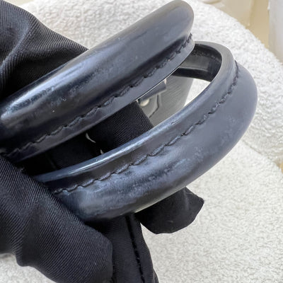 LV Louis Vuitton Alma BB in Black Epi Leather and SHW