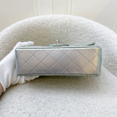 Chanel Mini Rectangle Flap in 21K Iridescent Purple Calfskin and SHW