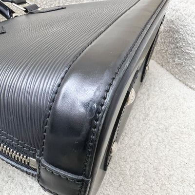 LV Louis Vuitton Alma BB in Black Epi Leather and SHW