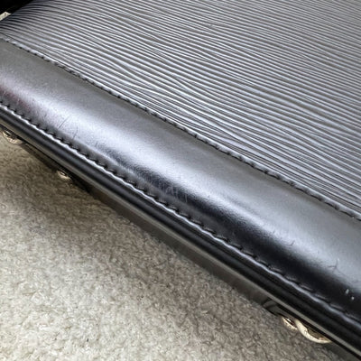 LV Louis Vuitton Alma BB in Black Epi Leather and SHW