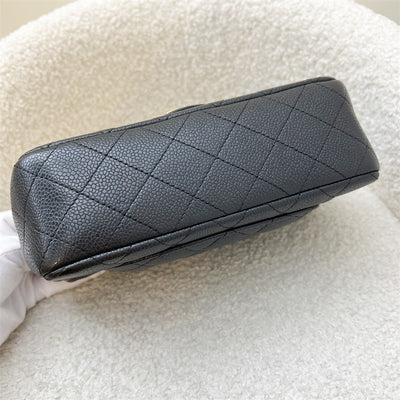 Chanel Classic Mini Rectangle Flap in 15C Black Caviar and AGHW