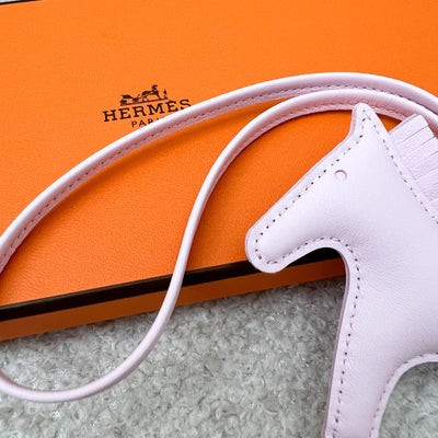 Hermes Rodeo PM in Rose Darling Lambskin