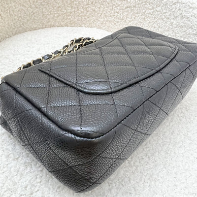 Chanel Classic Mini Rectangle Flap in 15C Black Caviar and AGHW