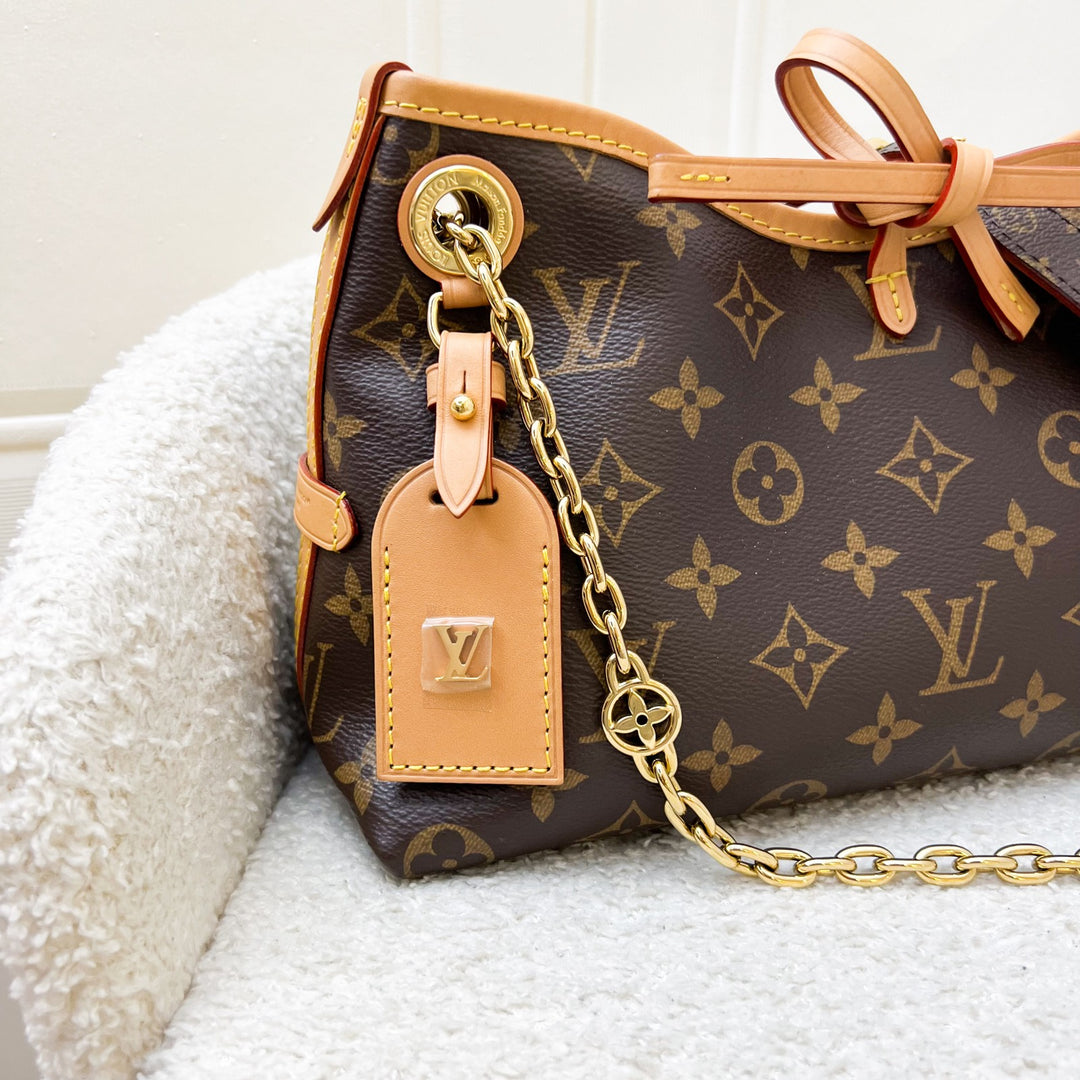 LV Louis Vuitton CarryAll BB in Monogram Canvas and GHW (Model