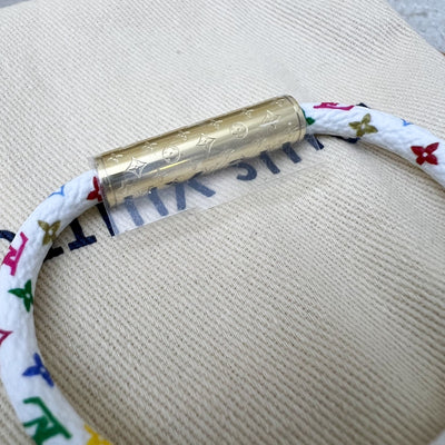 Louis Vuitton LV x TM Confidential Bracelet in Multicolore White Monogram Canvas (Model: M8973F)