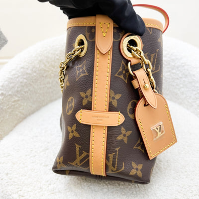 LV Louis Vuitton CarryAll BB in Monogram Canvas and GHW (Model: M13014)
