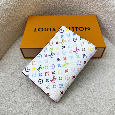 Louis Vuitton LV x TM Passport Cover in Murakami Multicolore White Monogram Canvas (Model: M14178)
