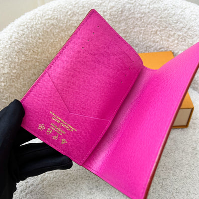 Louis Vuitton LV x TM Passport Cover in Murakami Multicolore White Monogram Canvas (Model: M14178)
