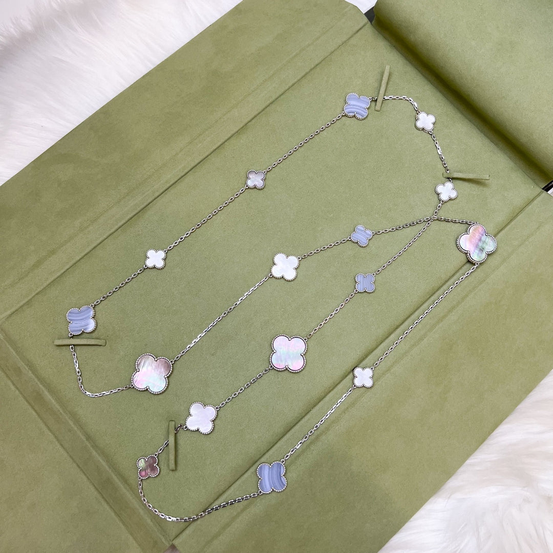 Florae: Van Cleef ＆ Arpels Magic Alhambra long necklace, 16 motifs 18K yellow gold