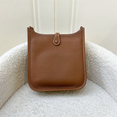 Hermes Mini Evelyne TPM in Gold Clemence Leather and GHW