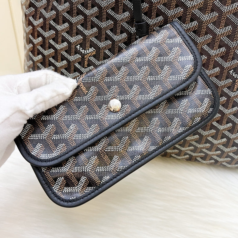 [June 2025] Goyard Boheme PM Hobo Bag in Black Signature Goyardine Canvas