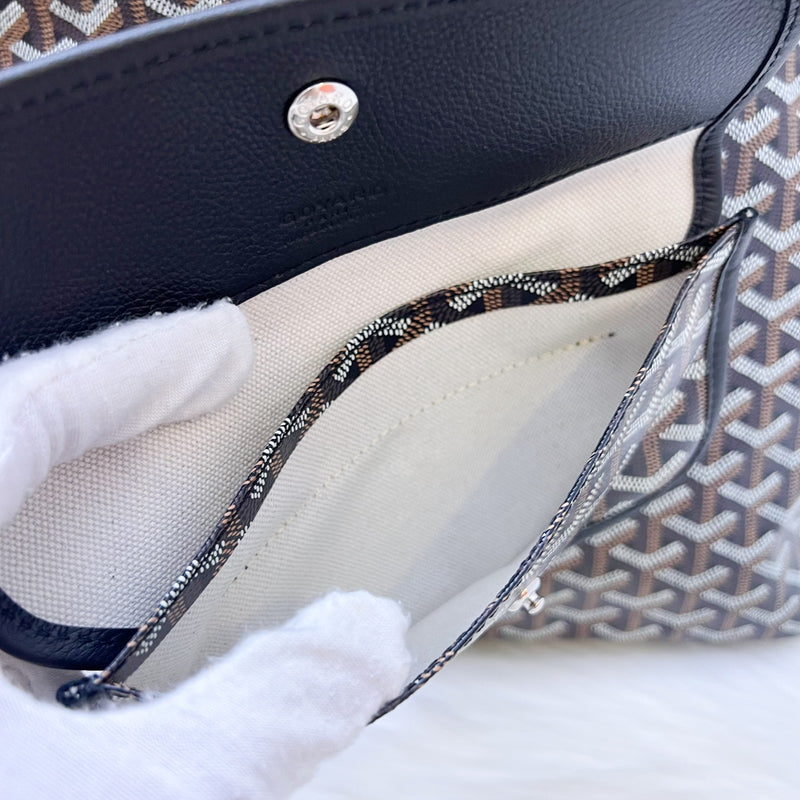 [June 2025] Goyard Boheme PM Hobo Bag in Black Signature Goyardine Canvas