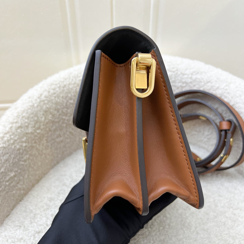LV Mini Dauphine Flap Bag in Monogram and Monogram Reverse Canvas and GHW (Model: M44580)