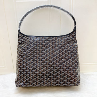 [June 2025] Goyard Boheme PM Hobo Bag in Black Signature Goyardine Canvas