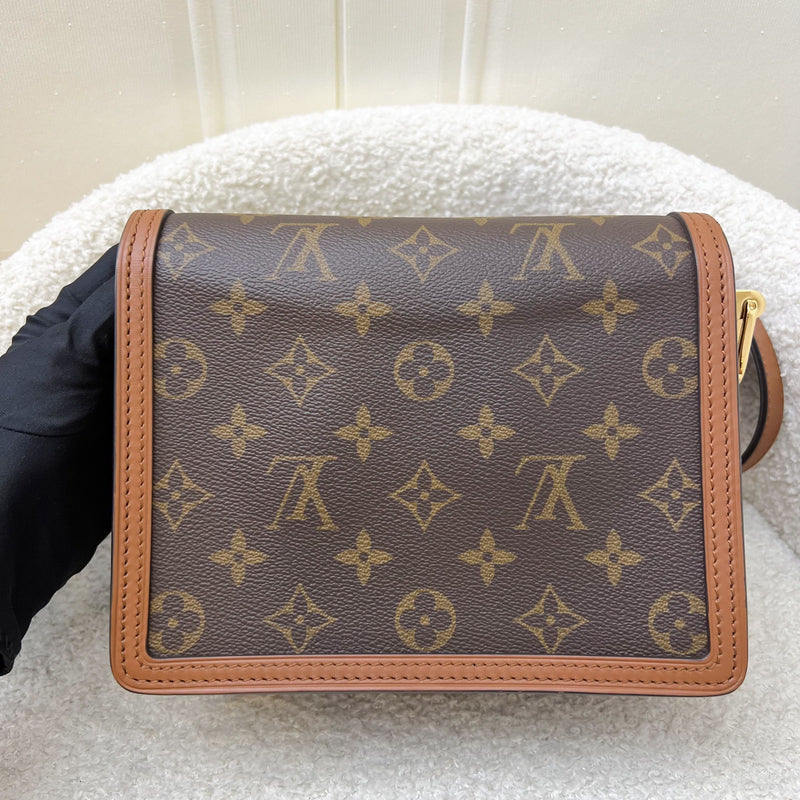 LV Mini Dauphine Flap Bag in Monogram and Monogram Reverse Canvas and GHW (Model: M44580)