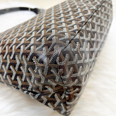[June 2025] Goyard Boheme PM Hobo Bag in Black Signature Goyardine Canvas