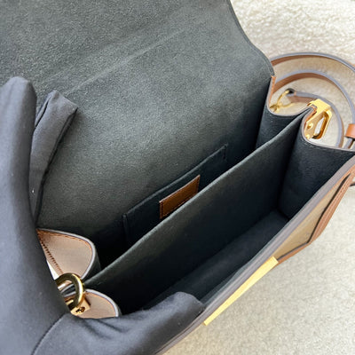 LV Mini Dauphine Flap Bag in Monogram and Monogram Reverse Canvas and GHW (Model: M44580)