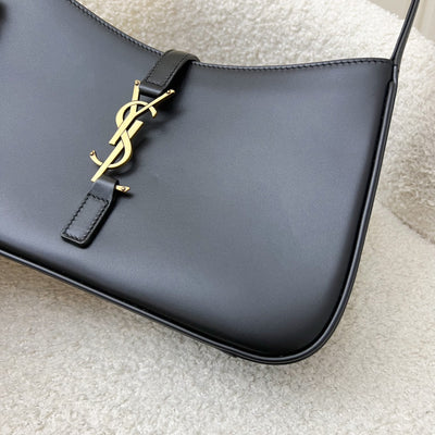 Saint Laurent YSL Le 5 à 7 Shoulder Bag in Black Smooth Calfskin and GHW