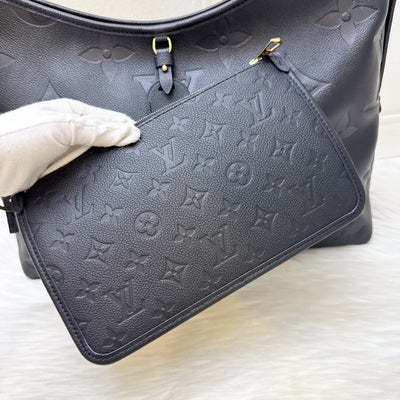LV CarryAll MM in Black Monogram Empreinte Leather and GHW (Model: M46289)