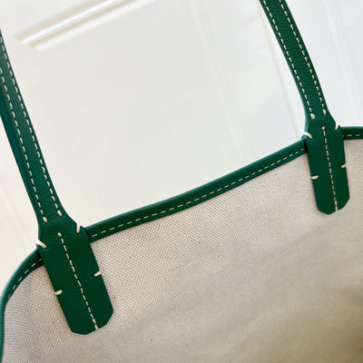 [Like New] Goyard Saint Louis PM Tote in Green Signature Goyardine Canvas