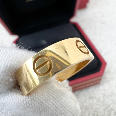 Cartier Love Ring in 18K Yellow Gold Sz 55