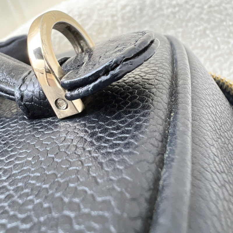 Chanel Vintage Vertical Vanity in Black Caviar and GHW