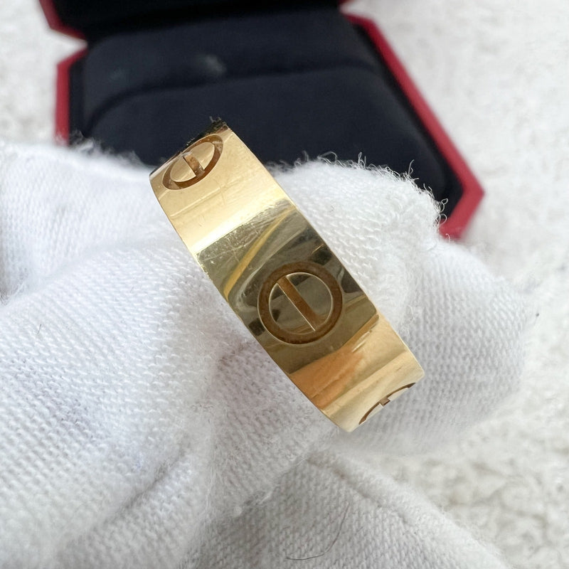 Cartier Love Ring in 18K Yellow Gold Sz 55