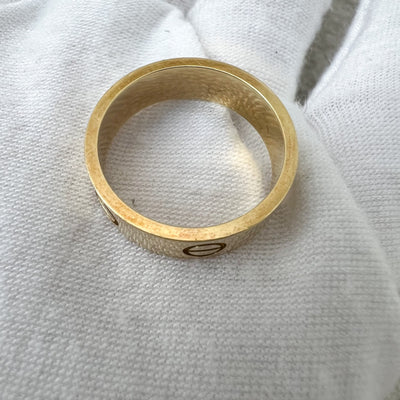 Cartier Love Ring in 18K Yellow Gold Sz 55