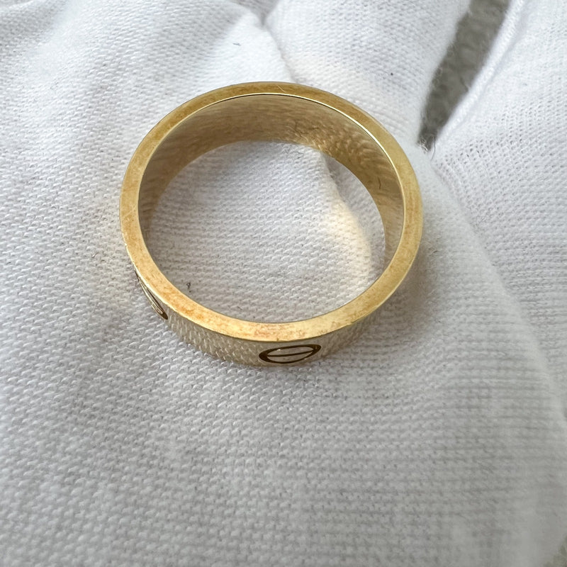 Cartier Love Ring in 18K Yellow Gold Sz 55