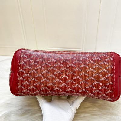 Goyard Artois PM Tote in Dark Red Rouge Signature Goyardine Canvas
