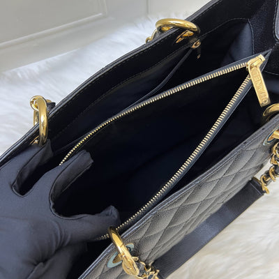Chanel Grand Shopping Tote GST in Black Caviar and GHW