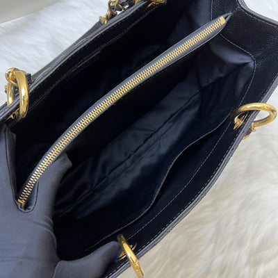 Chanel Grand Shopping Tote GST in Black Caviar and GHW