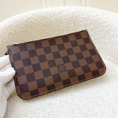 LV Neverfull PM (with Pouch) in Damier Ebene Canvas and GHW