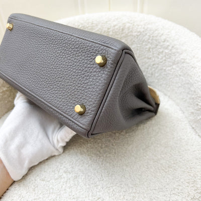 Hermes Kelly 25 in Gris Etain Togo Leather and GHW