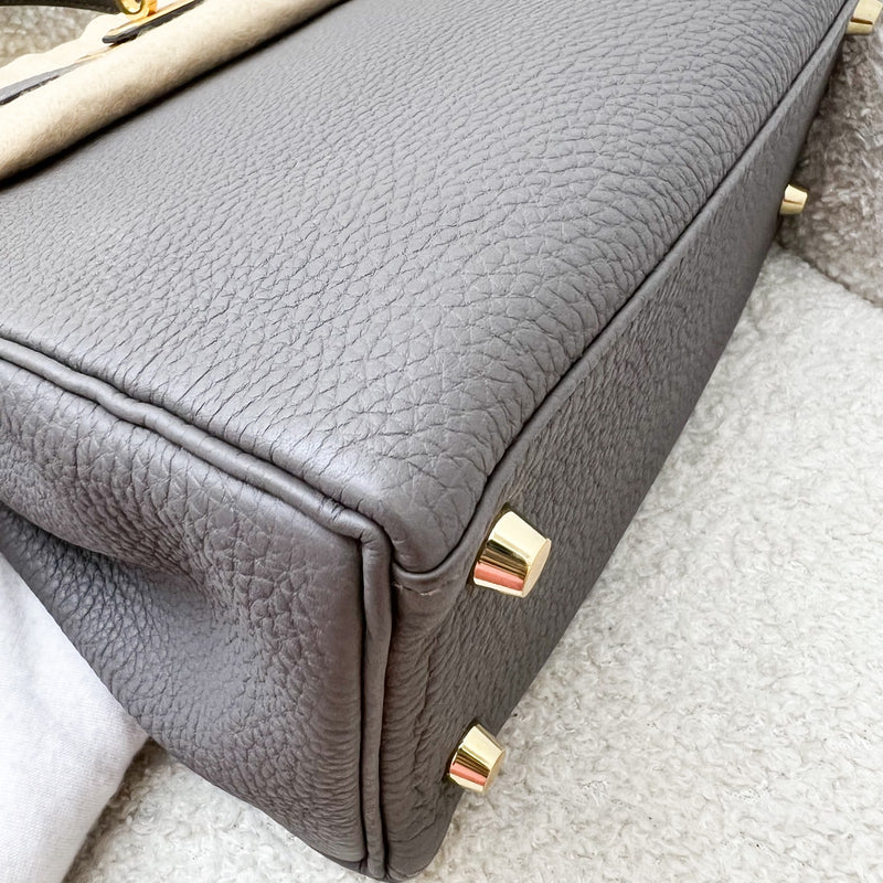 Hermes Kelly 25 in Gris Etain Togo Leather and GHW
