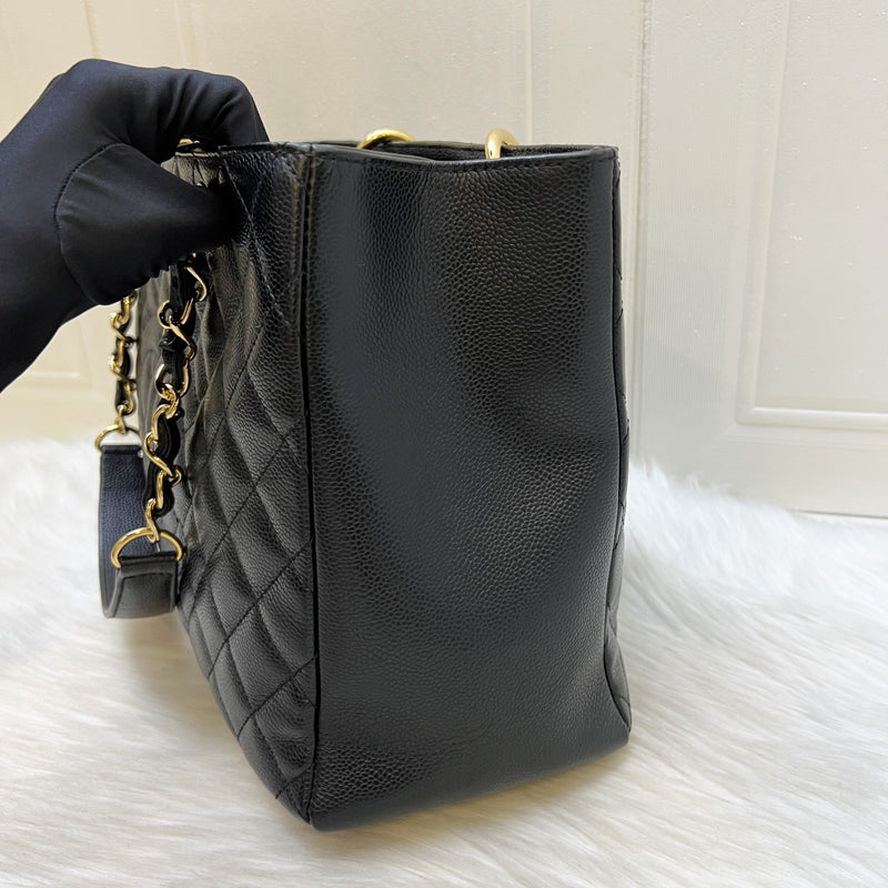 Chanel Grand Shopping Tote GST in Black Caviar and GHW