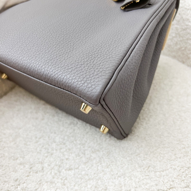 Hermes Kelly 25 in Gris Etain Togo Leather and GHW