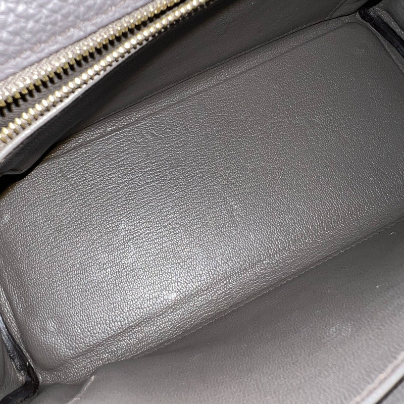 Hermes Kelly 25 in Gris Etain Togo Leather and GHW